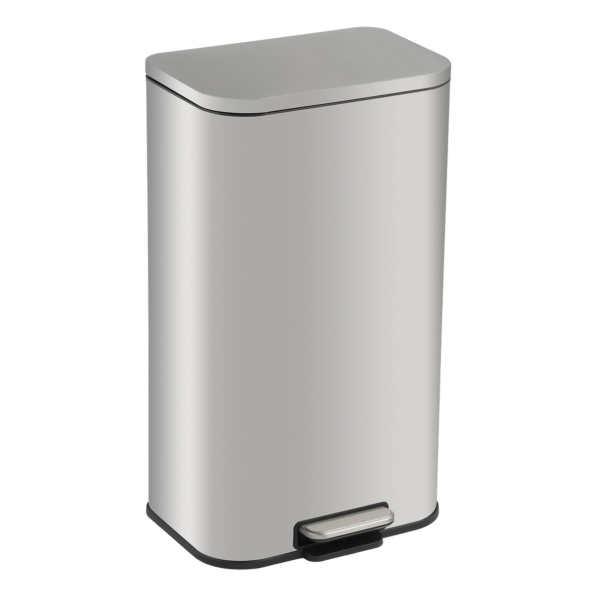 5.2 Gallon Brushed Stainless Steel Trash Can with Soft-Close Lid K88775