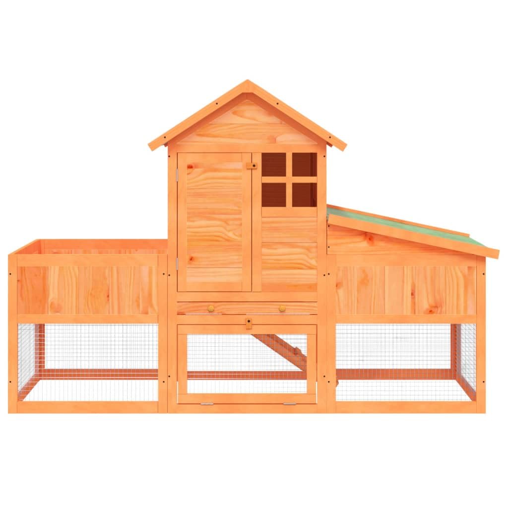 2-Tier Wooden Rabbit Hutch K87976