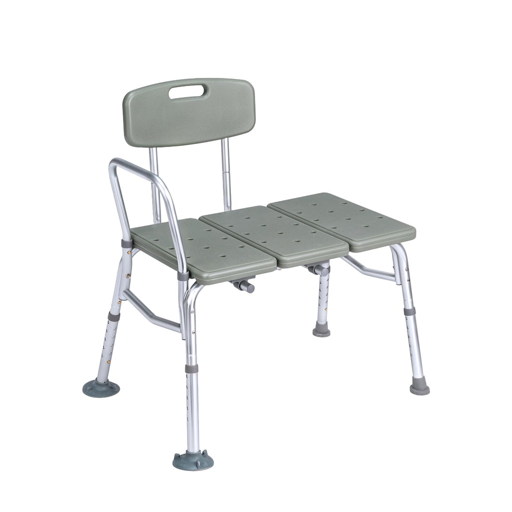 Height Adjustable Tub Transfer Bench Shower Chair with Backrest K922