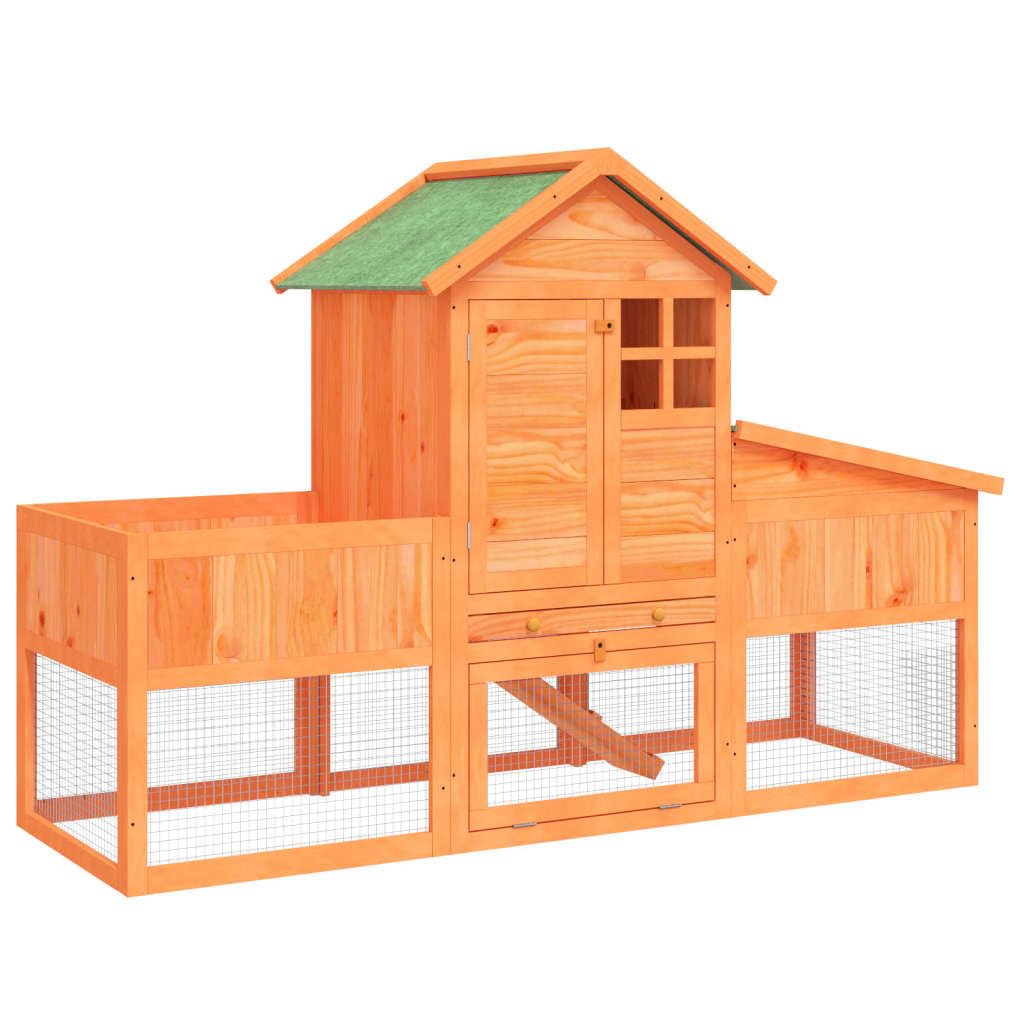 2-Tier Wooden Rabbit Hutch K87976