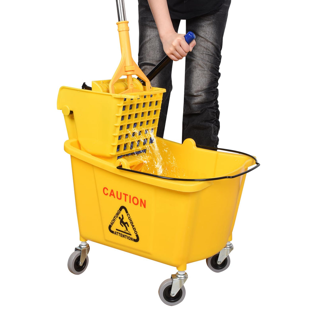 Commercial Mop Bucket on Wheels, 35-Quart Z29848