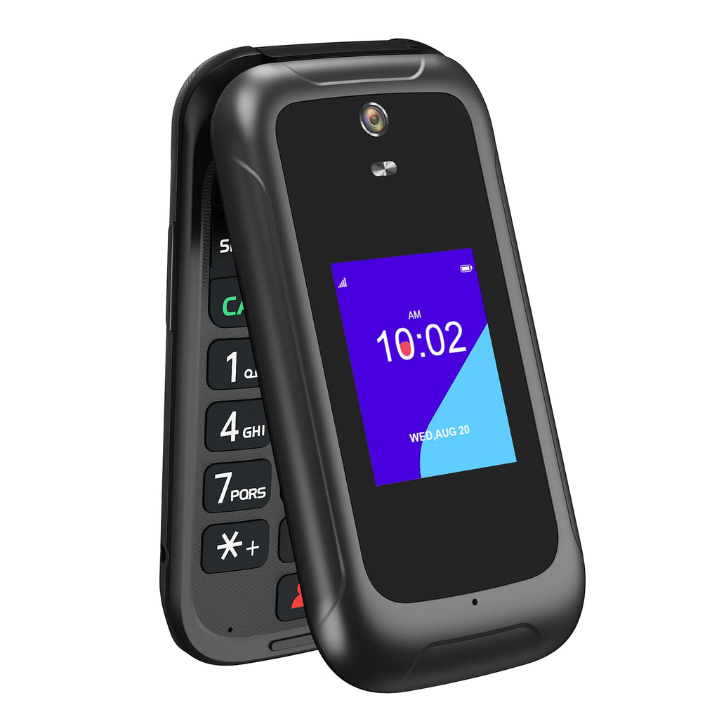 Unlocked 4G Flip Phone with Dual Screen B496682