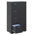 4 Drawer Metal File Cabinet with Lock D907