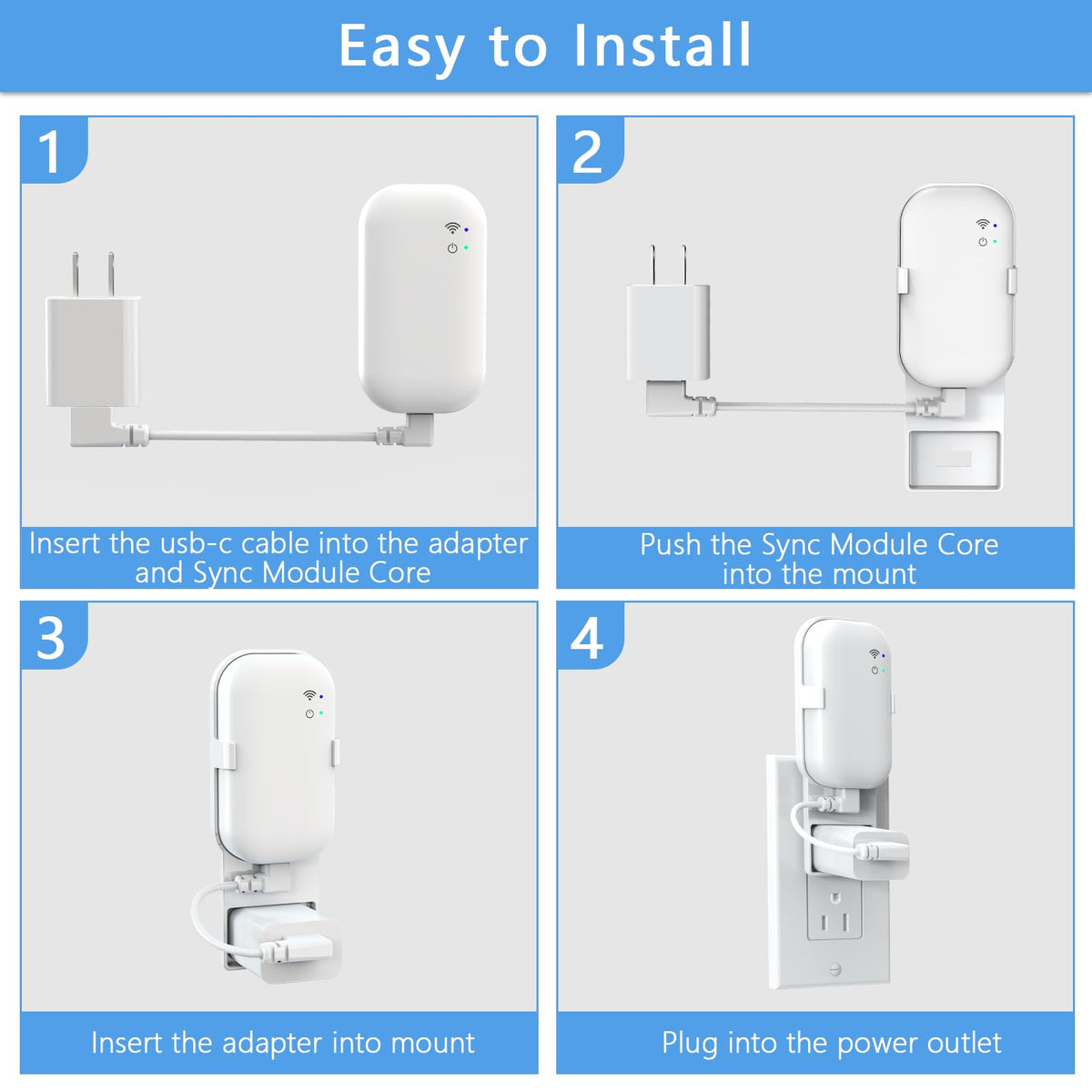 Wall Mount for Blink Sync Module with Cable E1894
