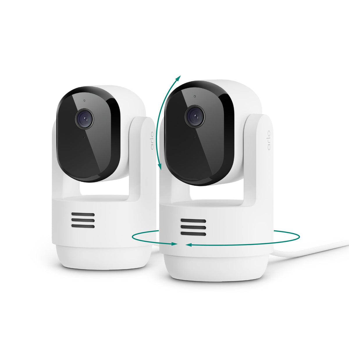 Indoor Pan Tilt Zoom Security Camera 2K Wired 2-Cam D231