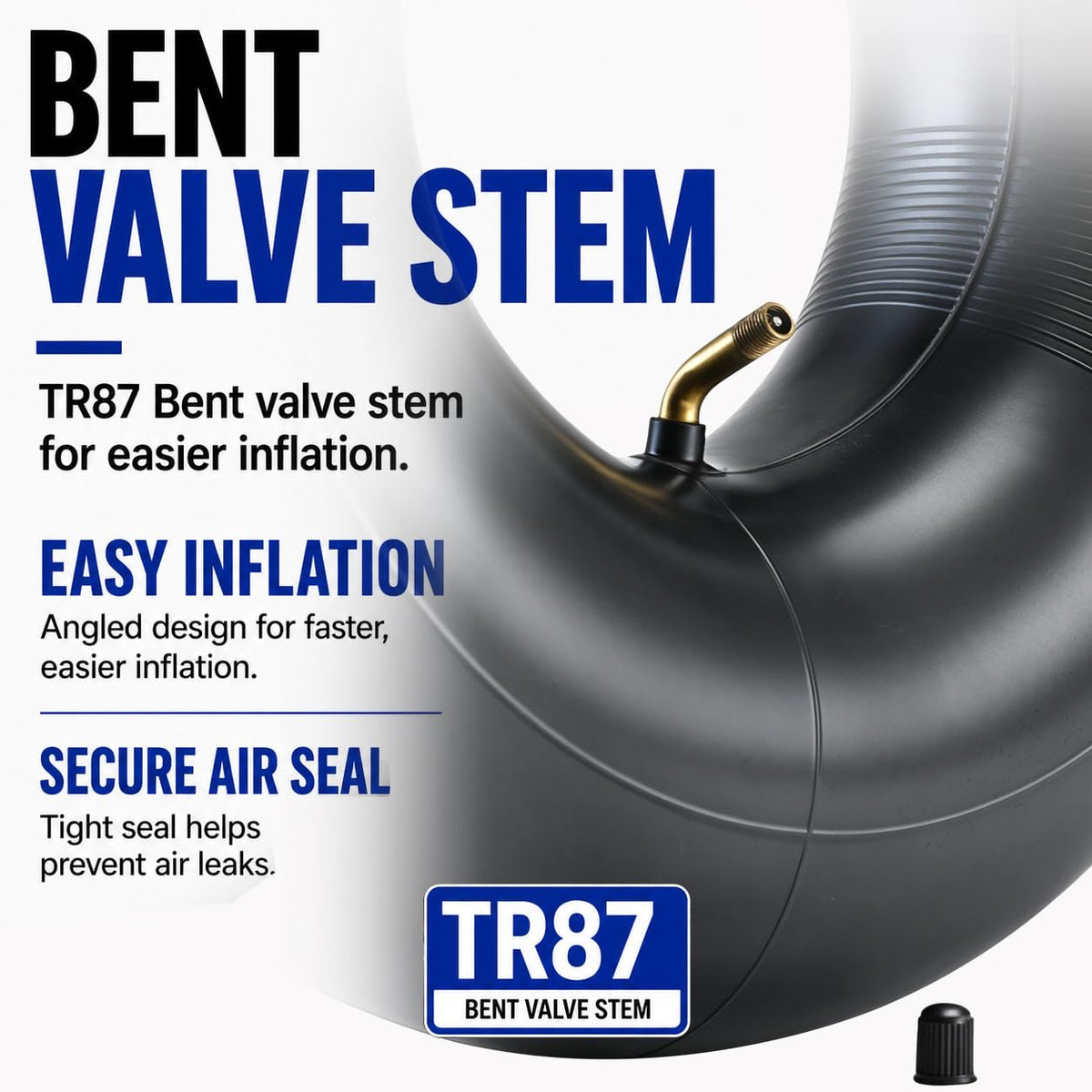 15x6.00-6 Inner Tubes 2-Pack TR-87 Bent Valve Stem U71193