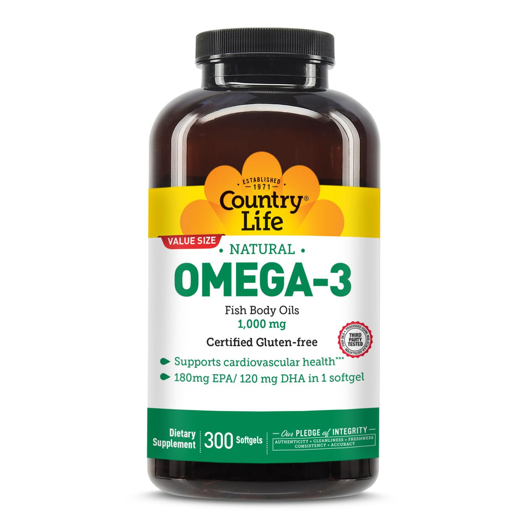 Omega-3 Fish Oil 1,000 mg 300 Softgels G4802
