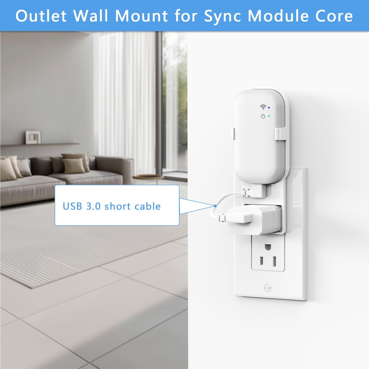 Wall Mount for Blink Sync Module with Cable E1894