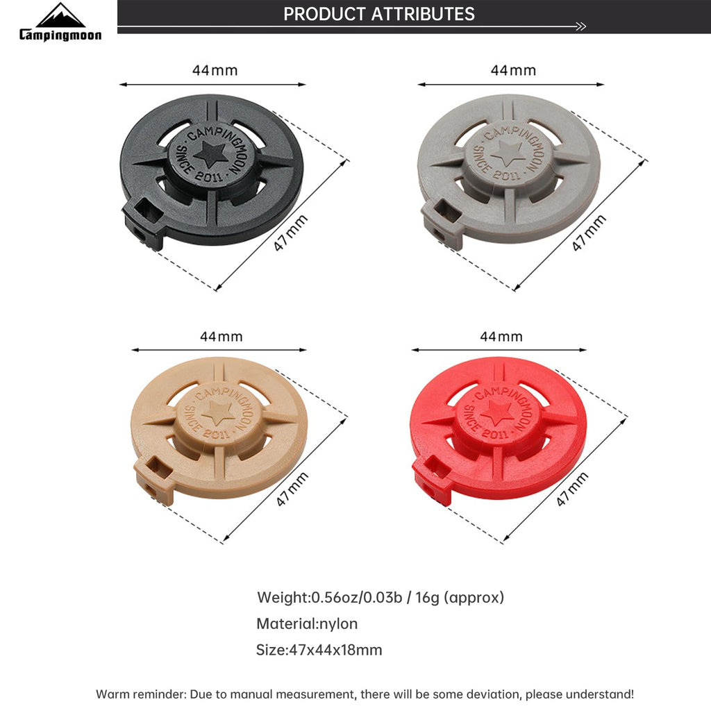 Butane Fuel Canister Protective Caps 4-Pack Y6518