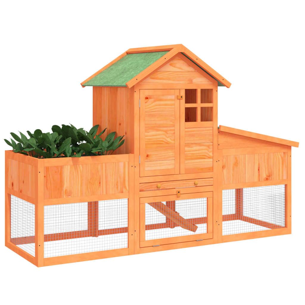 2-Tier Wooden Rabbit Hutch K87976