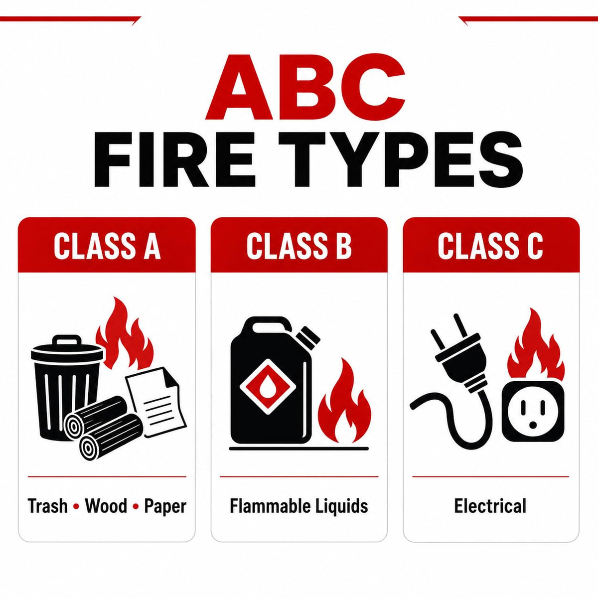 2.5 lb Dry Chemical ABC Fire Extinguisher, 2 Pack A34951