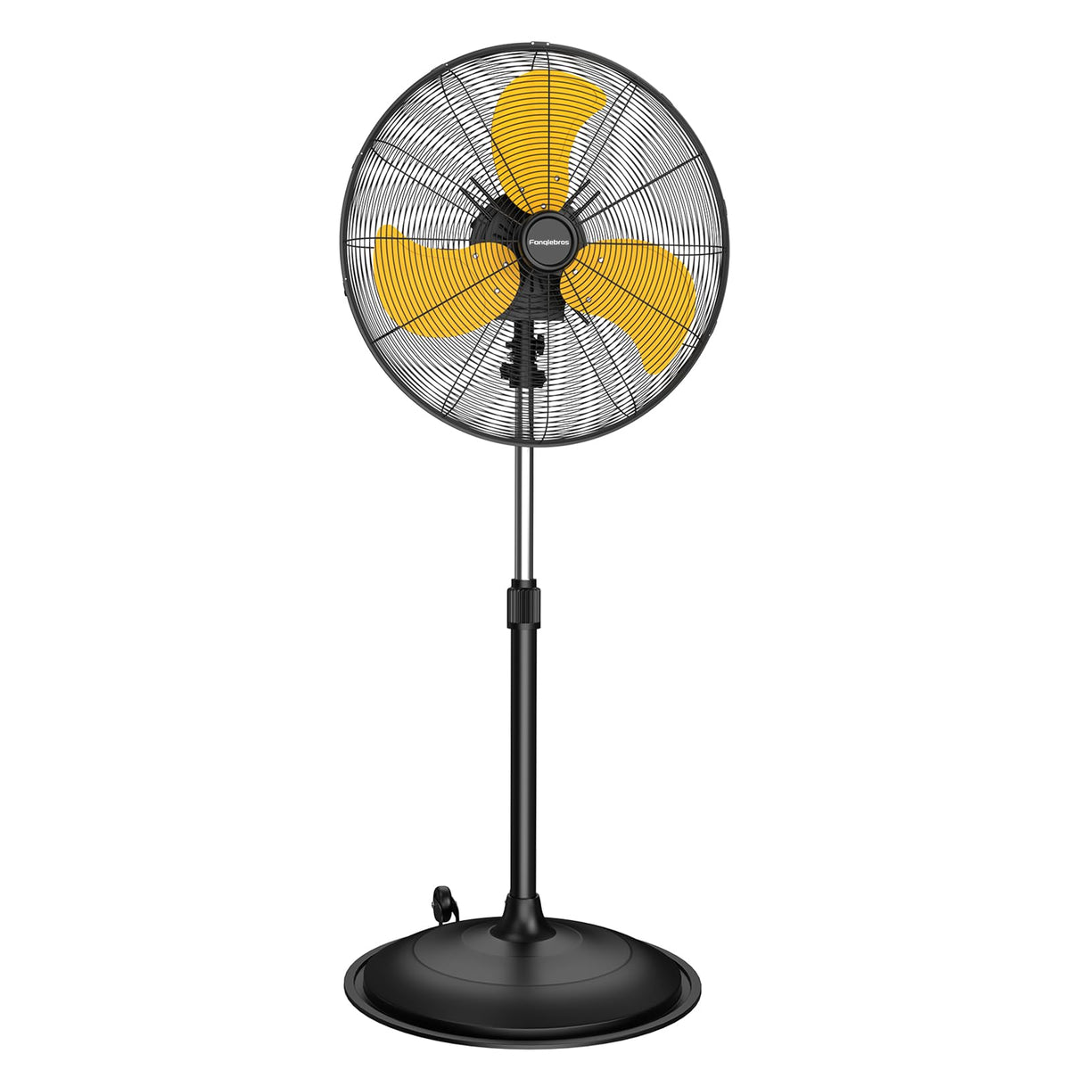 20 Inch 3-Speed Oscillating Metal Pedestal Fan with Wheels D999085