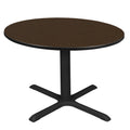 48 in. Round Breakroom Table with Laminate Top and Steel X-Base A981