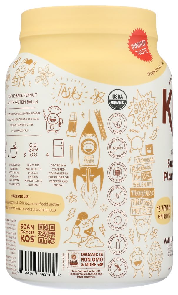 Organic Vanilla Plant Based Protein Powder T86269