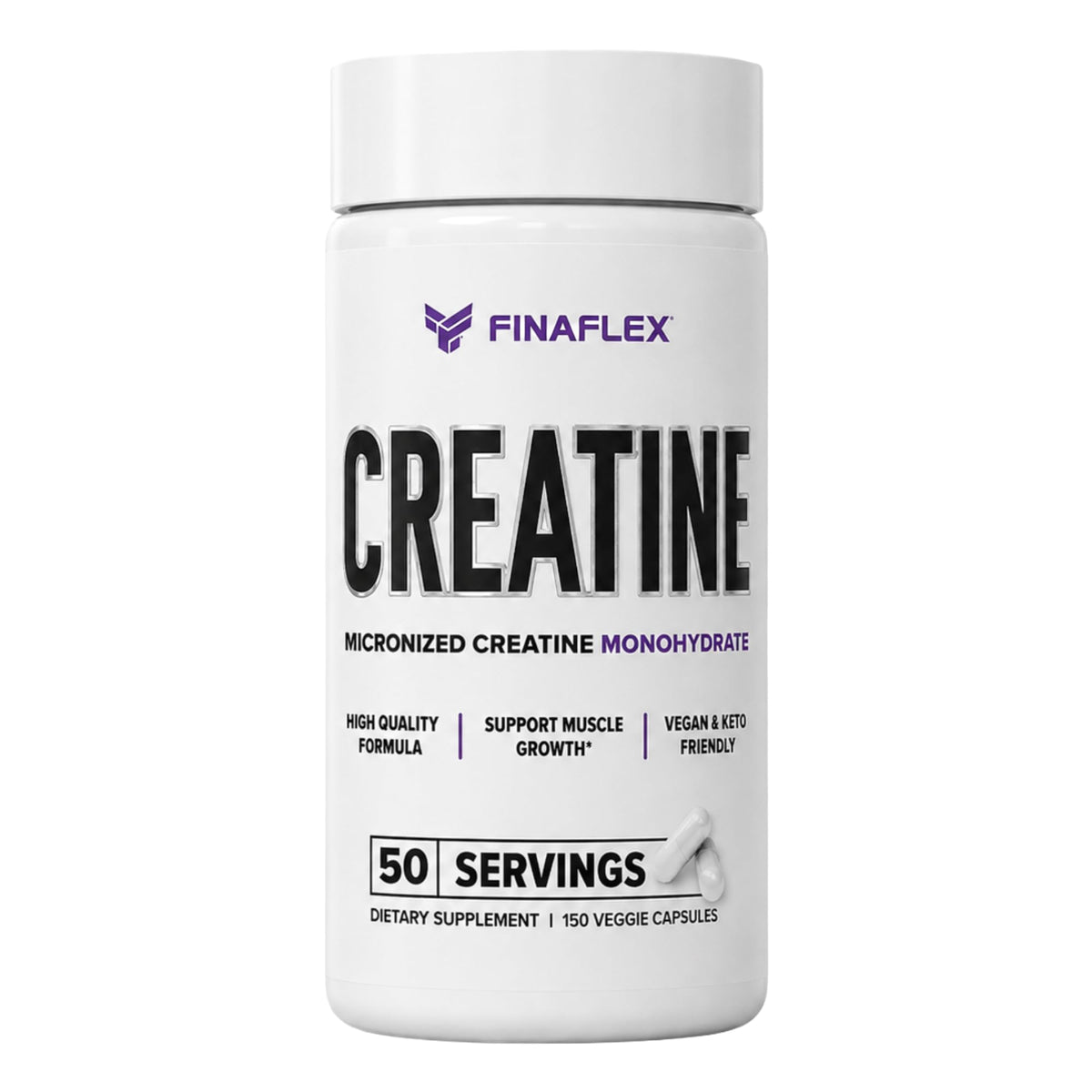 Pure Micronized Creatine Monohydrate 150 Capsules E524