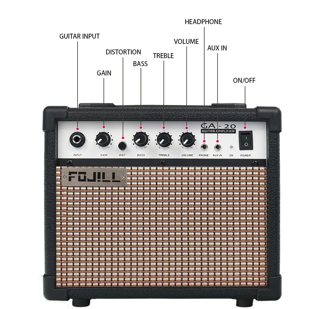 Fire Red Electric Guitar Kit Set with 20W Amplifier X652