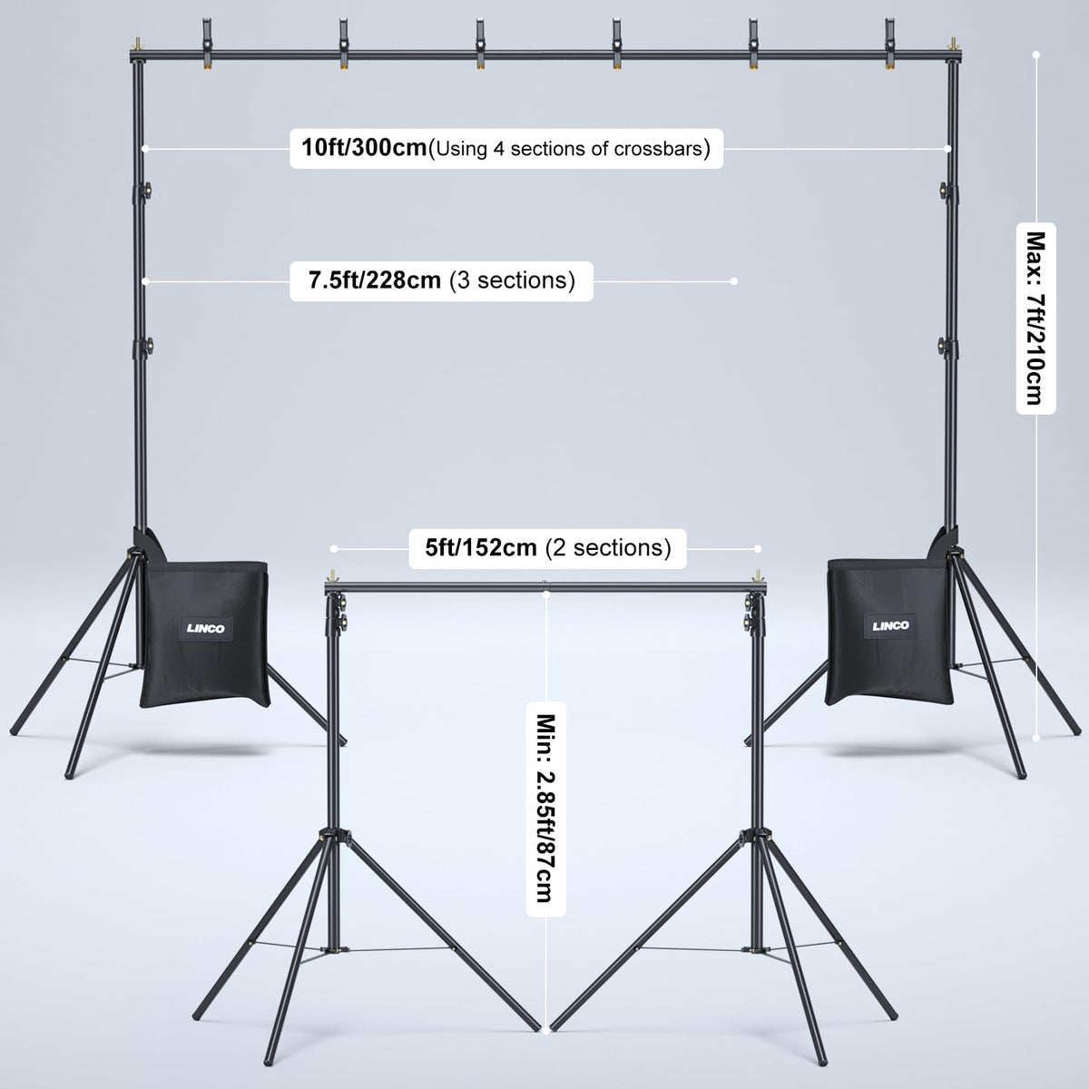 Backdrop Stand Kit 10x7ft W7750