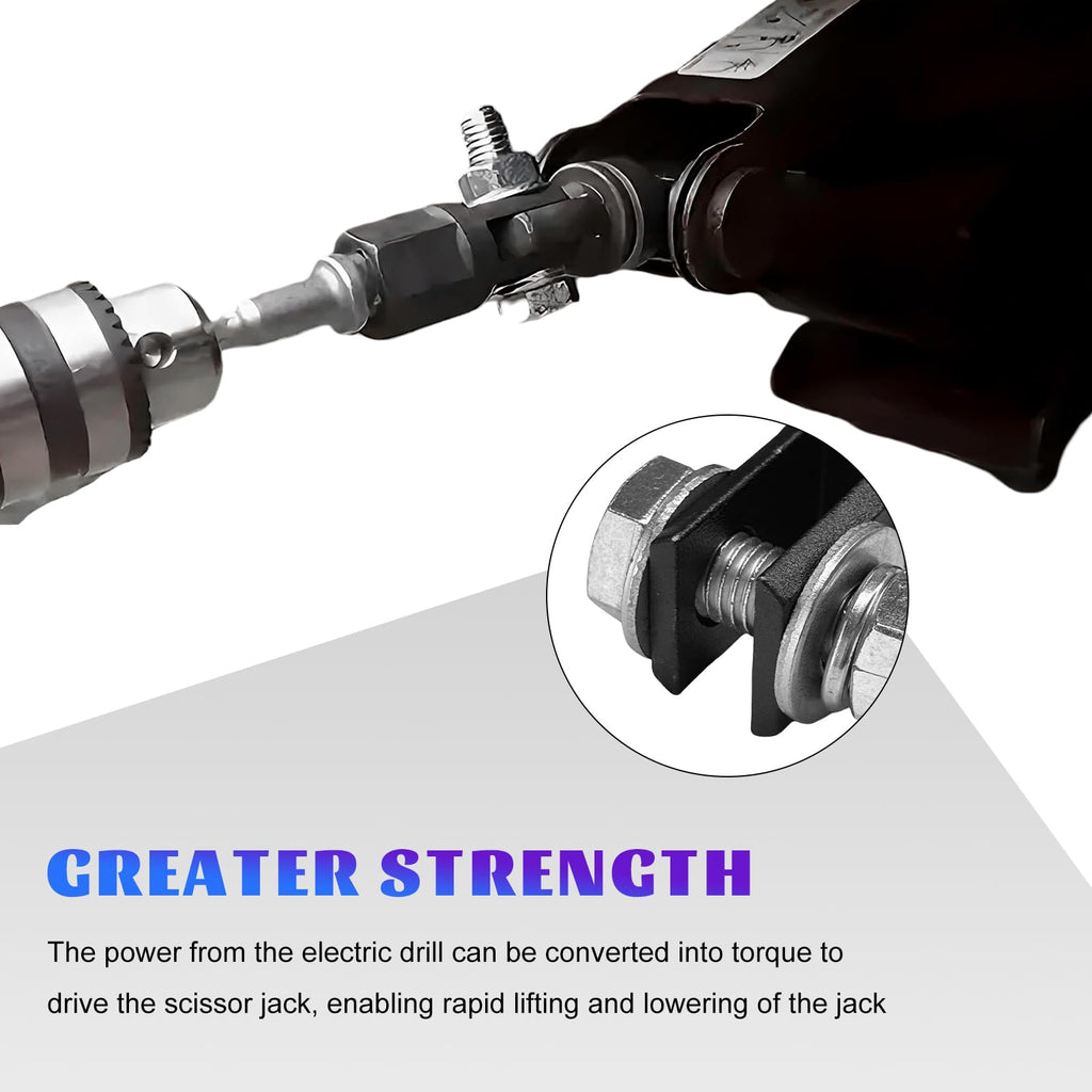 Scissor Jack Drill Adapter for 1/2 Inch Impact Wrench W577690