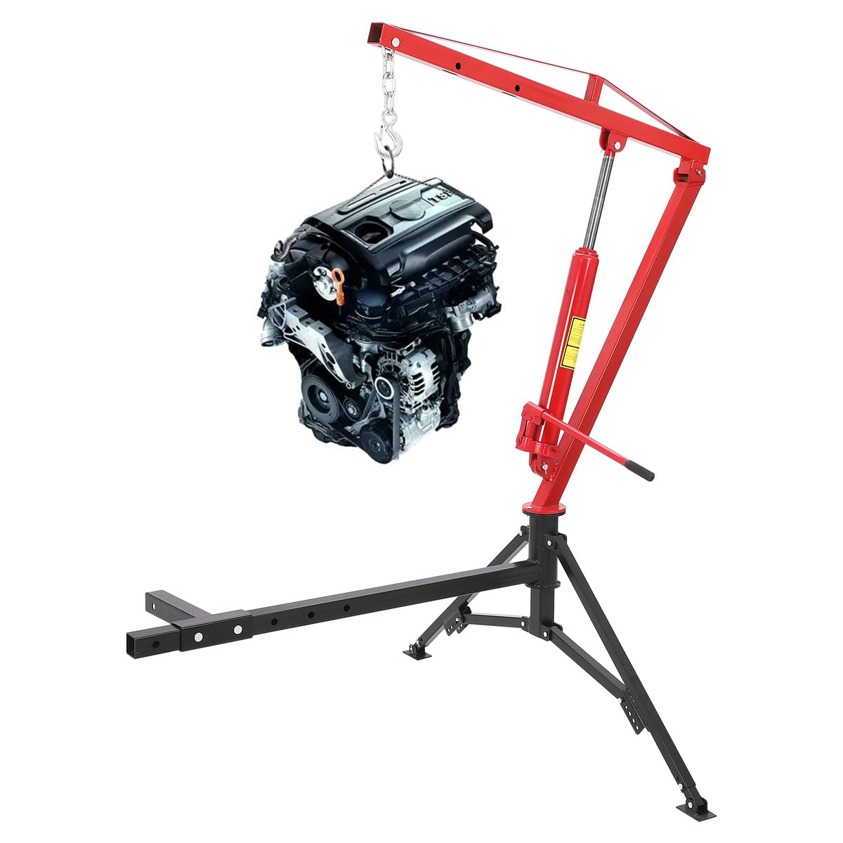 1000Lb Hydraulic Pickup Truck Crane with 360° Swivel B2479