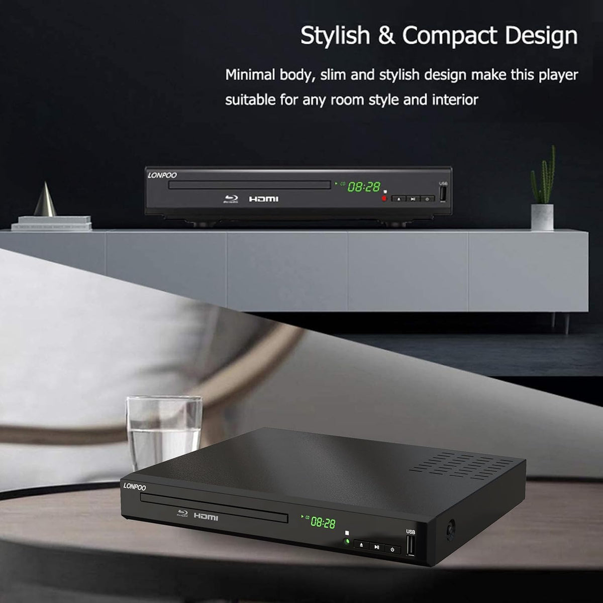 Full HD DVD Player HDMI with Dolby Digital TrueHD/DTS J43009