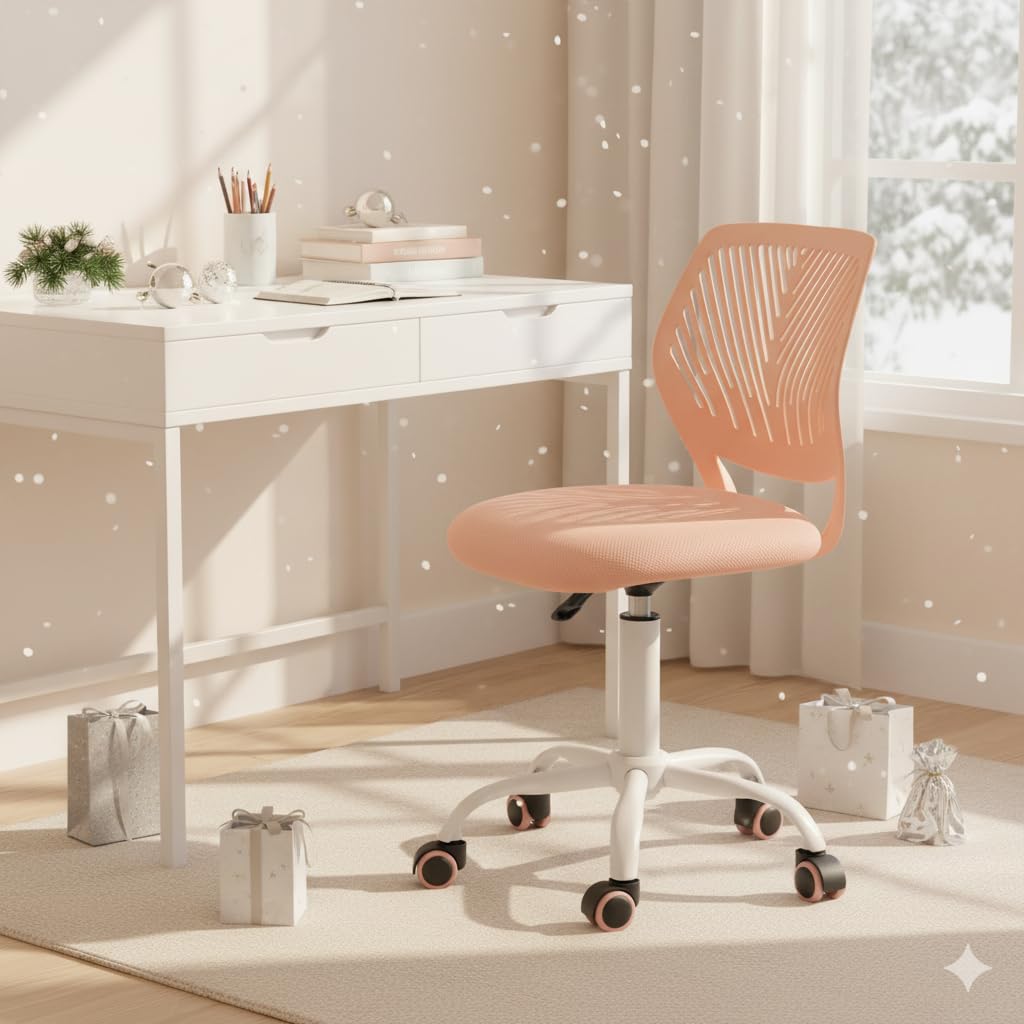 Armless Adjustable Swivel Mesh Task Chair Q479