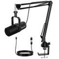 USB/XLR Dynamic Microphone Kit with Boom Arm T72401
