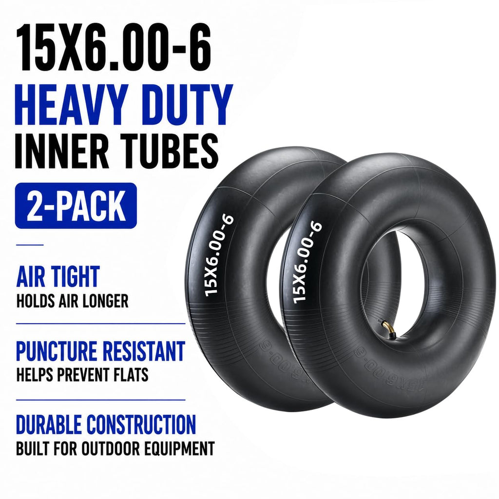 15x6.00-6 Inner Tubes 2-Pack TR-87 Bent Valve Stem U71193