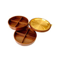 3 Layers Solid Wood Fruit Bowl L4530