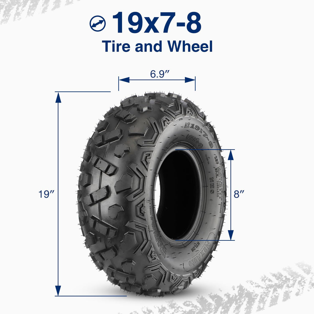 19x7-8 ATV Tires Set of 2 E9118
