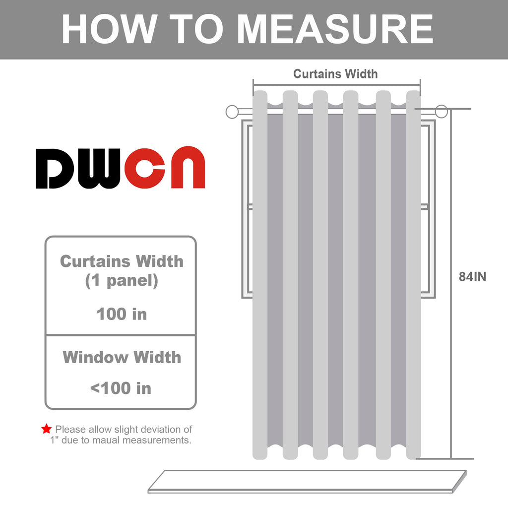 Dark Grey Thermal Blackout Room Divider Curtain Panel A394