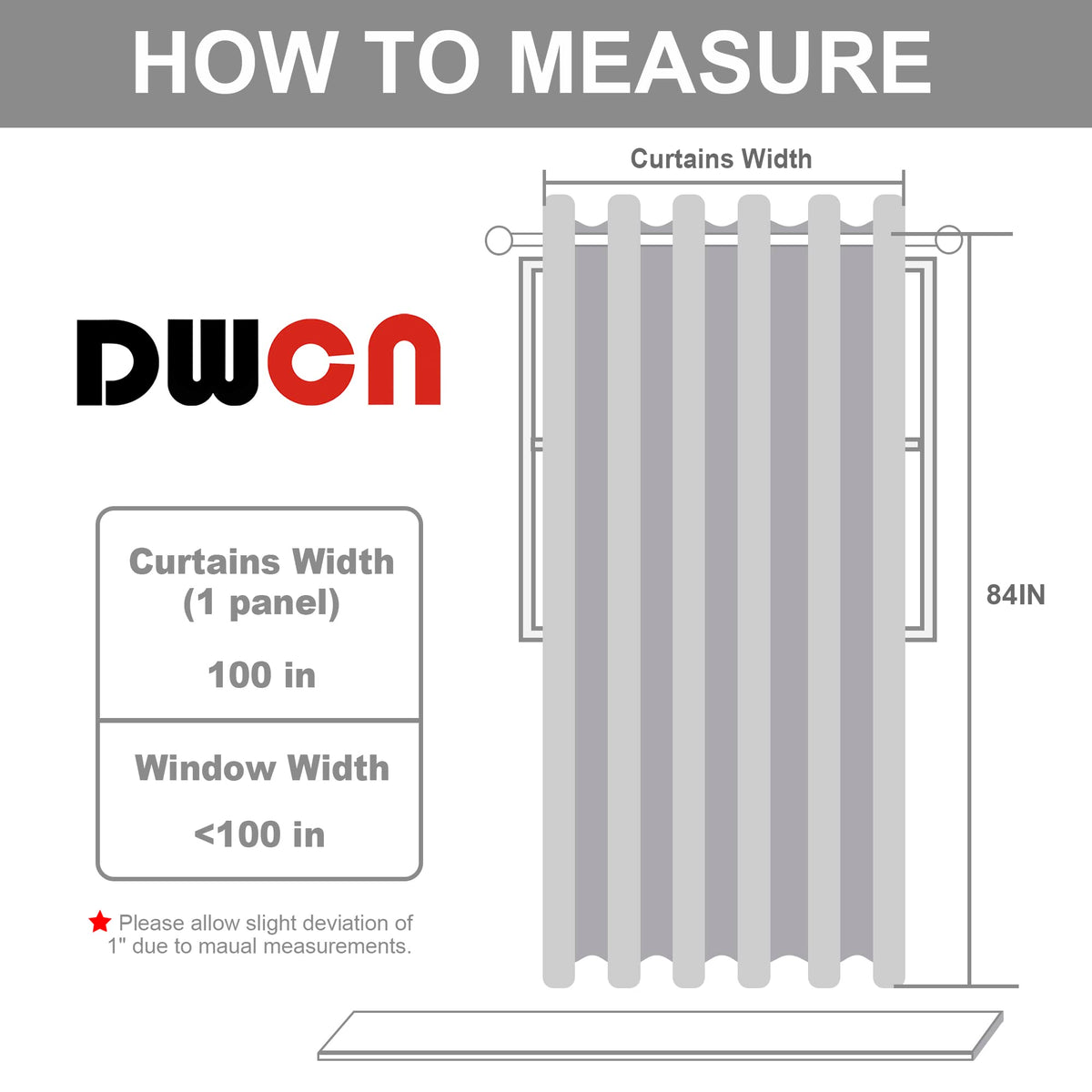 Dark Grey Thermal Blackout Room Divider Curtain Panel A394