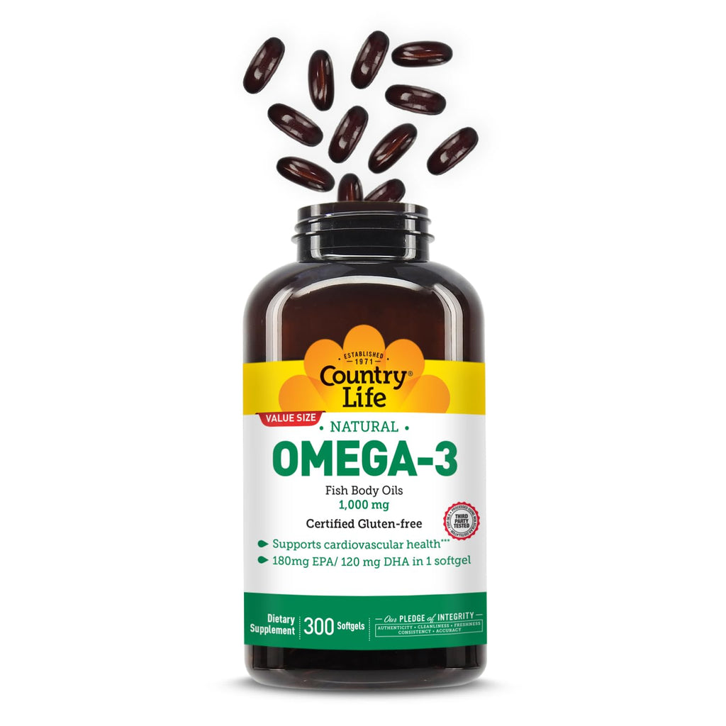Omega-3 Fish Oil 1,000 mg 300 Softgels G4802