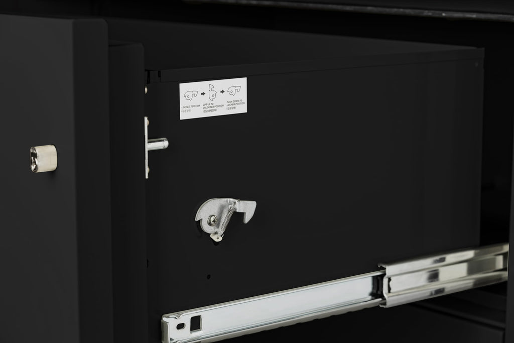 Black 4-Drawer Legal Fireproof File Cabinet R78177