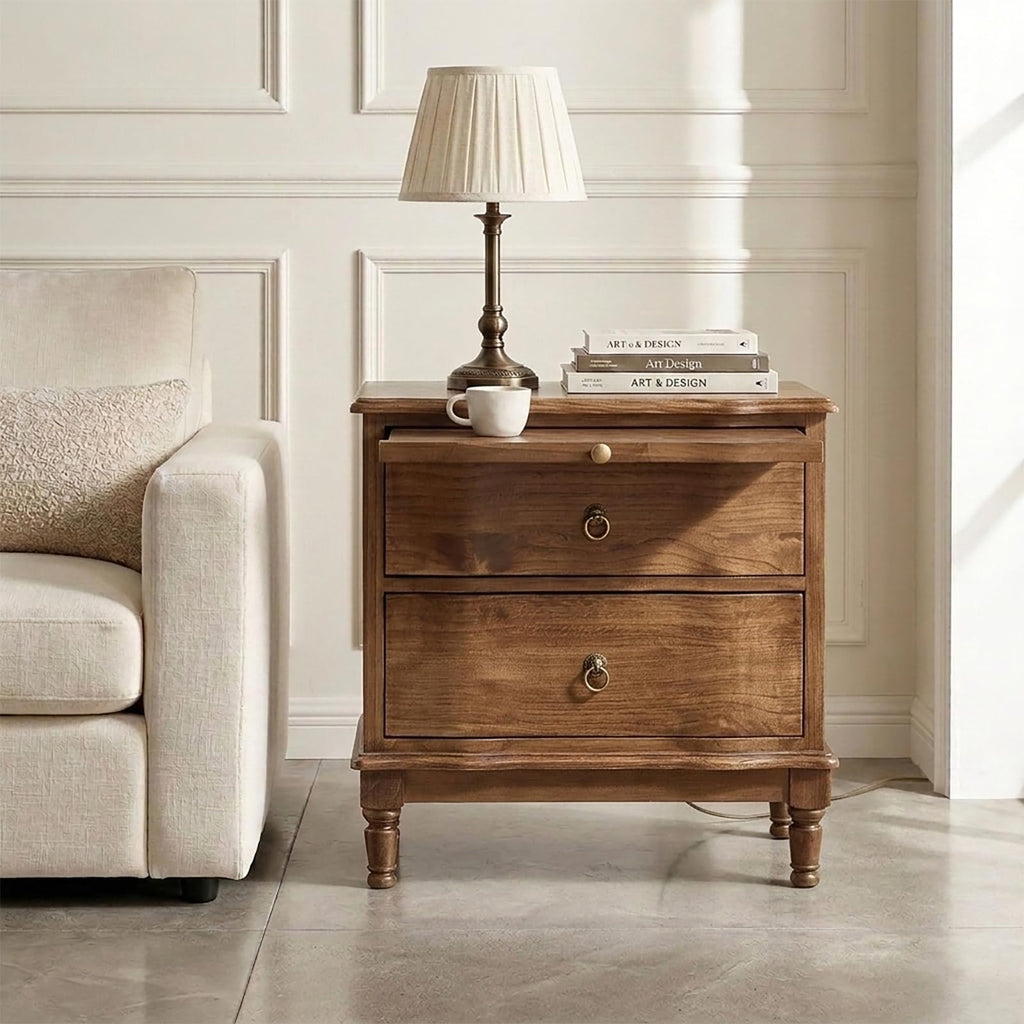 2-Drawer End Table with Charging Station V78027