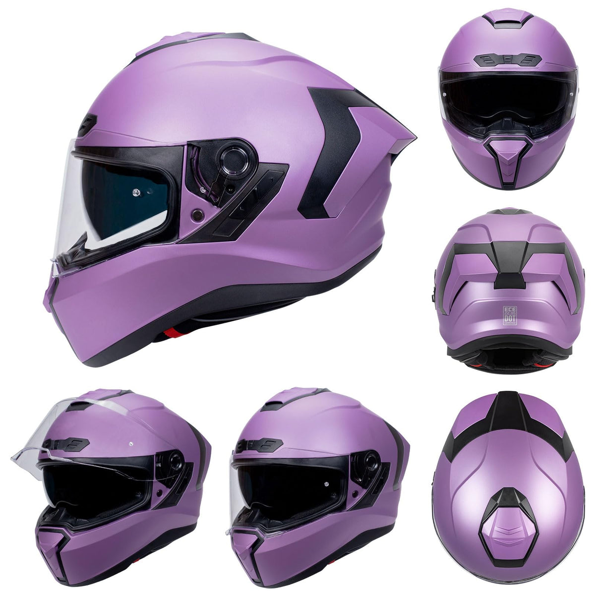Dual Visor Full Face Motorcycle Helmet S487