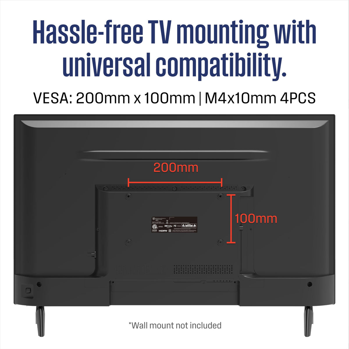 32-inch HD Smart Flat Screen TV with Voice Remote R60914