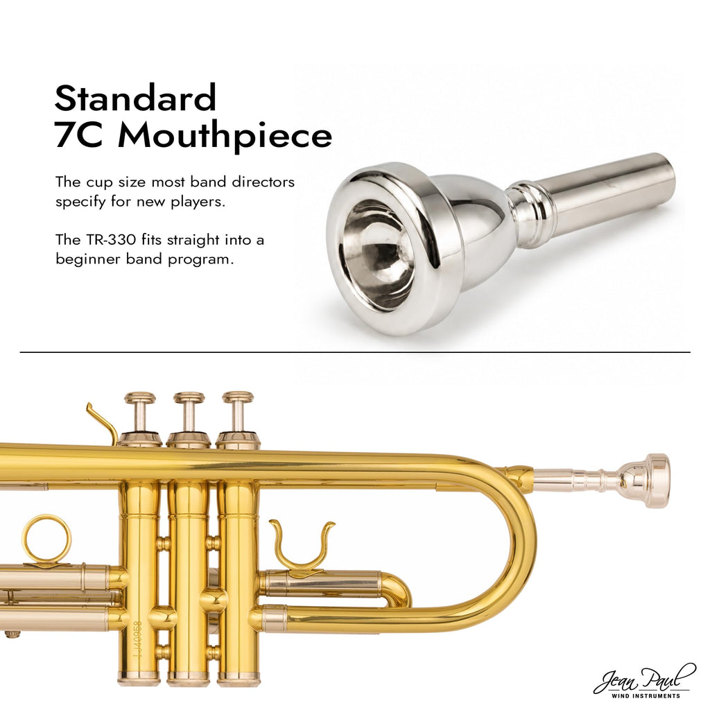 Bb Trumpet with Yellow Brass Bell and Stainless Steel Valves E17698