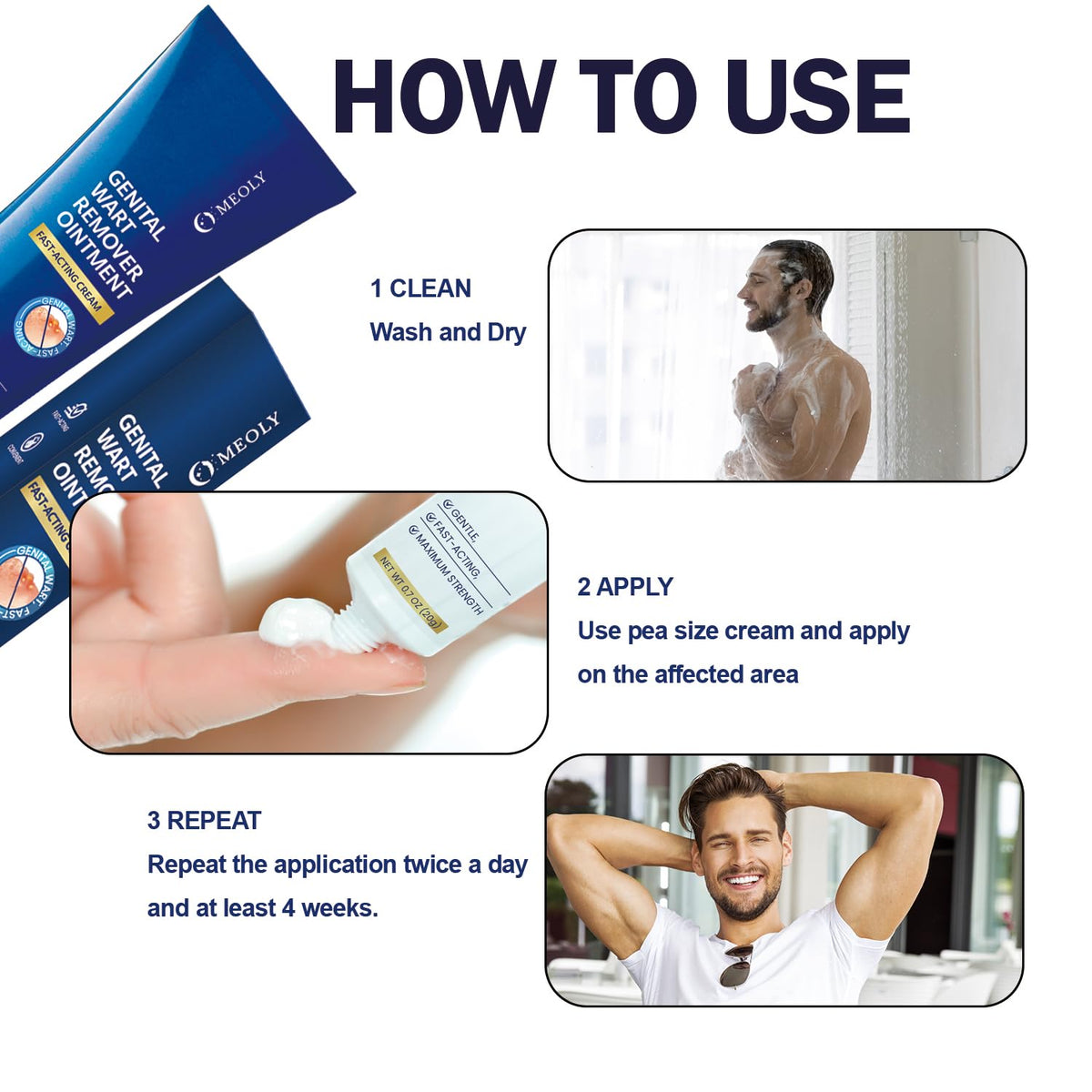 Genital Wart Remover Cream 0.7 oz I4271