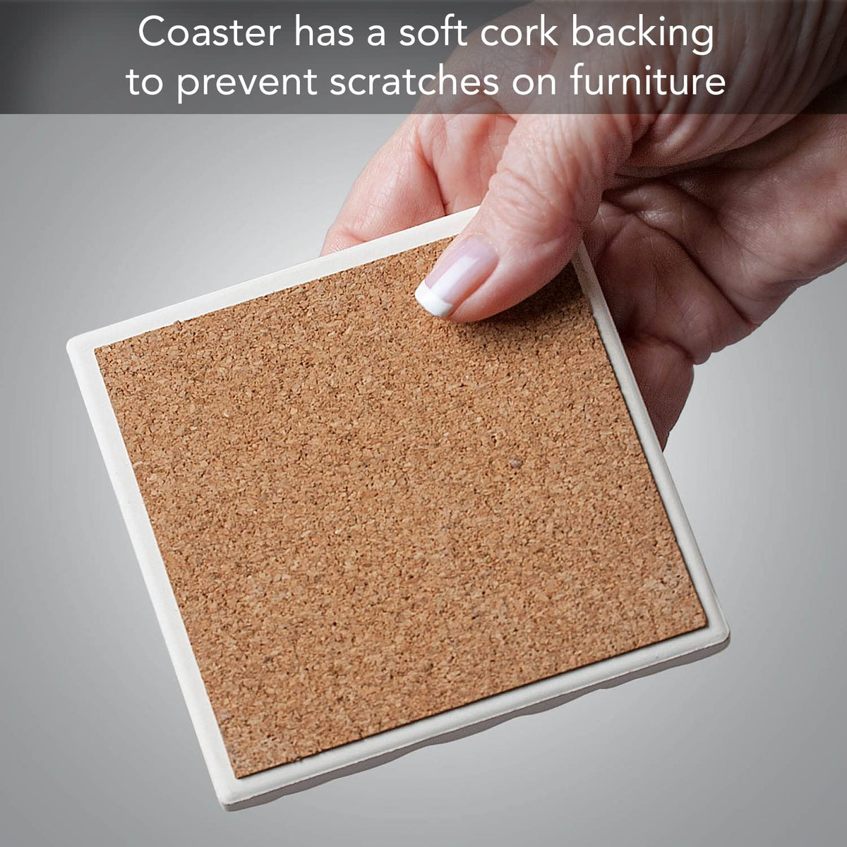 Absorbent Stone Coasters, Set of 4 P831
