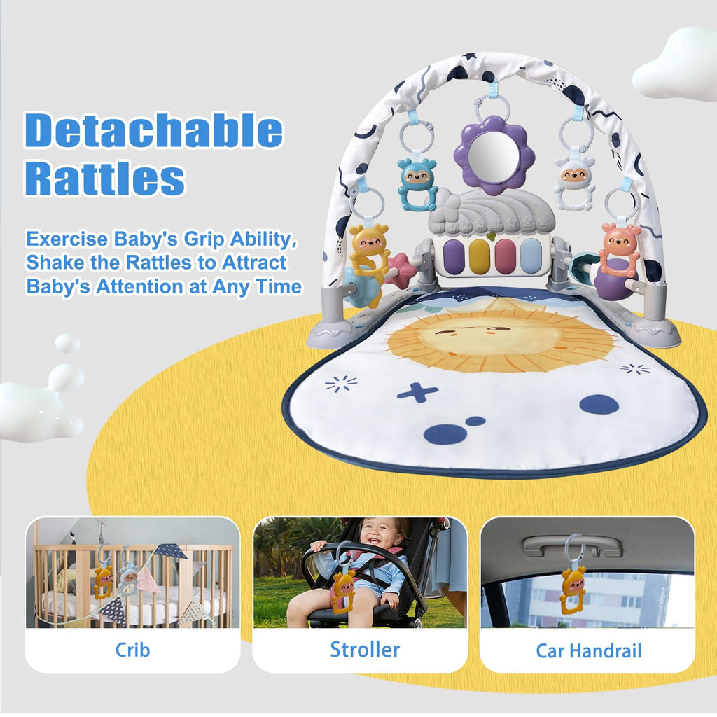 Baby Play Gym Mat with Music and Light T544