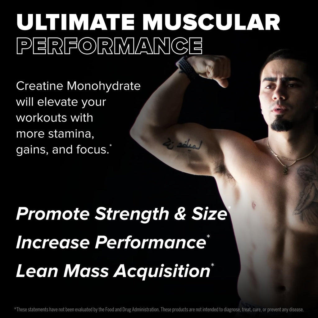 Pure Micronized Creatine Monohydrate 150 Capsules E524