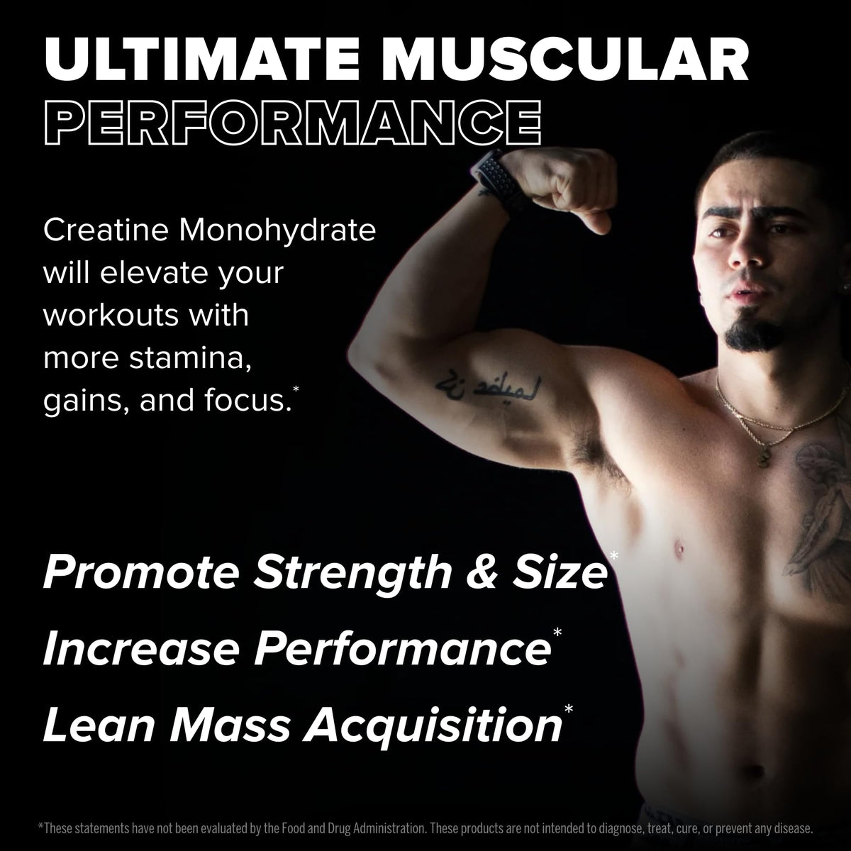 Pure Micronized Creatine Monohydrate 150 Capsules E524