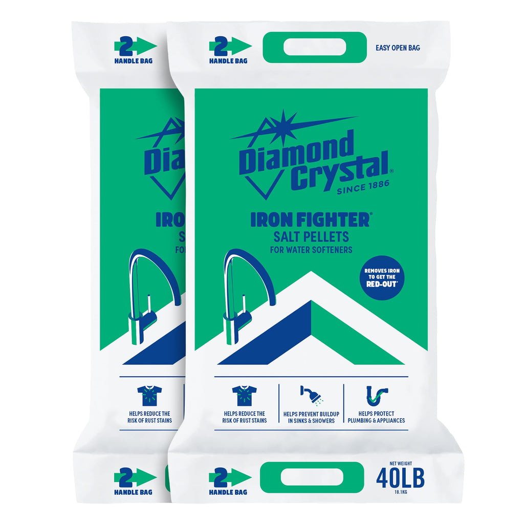 2 Pack Water Softener Salt Pellets, 40 lb S433
