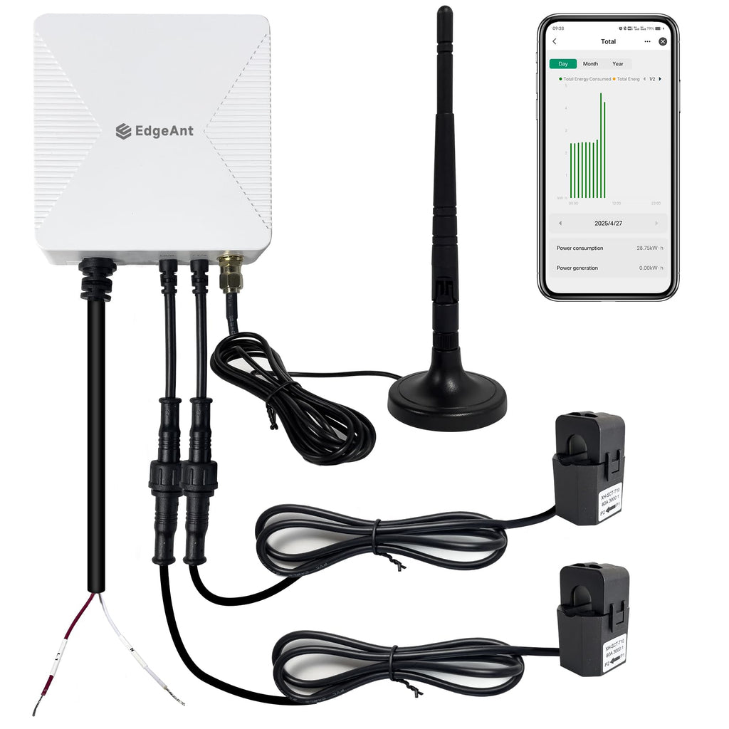 WiFi Energy Monitor with 2 * 80A Clamps J351