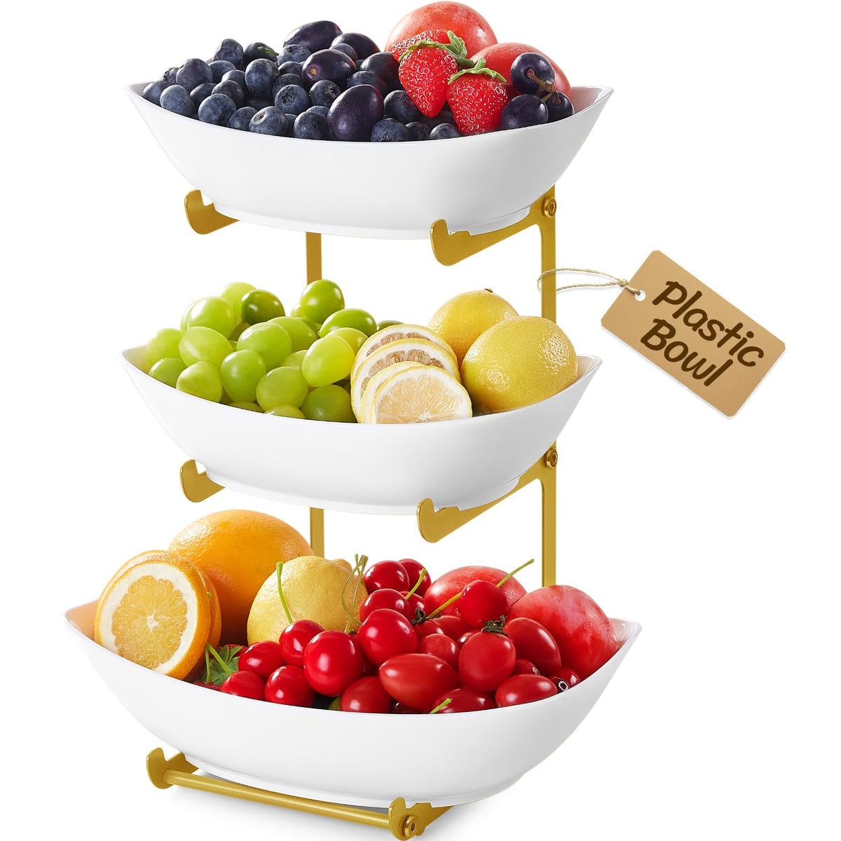 3 Tier Plastic Fruit Bowl H444279
