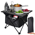 Foldable Aluminum Camping Side Table with Carry Bag D20086