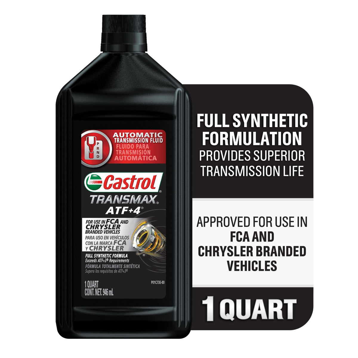 Transmax ATF+4 Automatic Transmission Fluid, 1 Quart, Pack of 6 Z28649