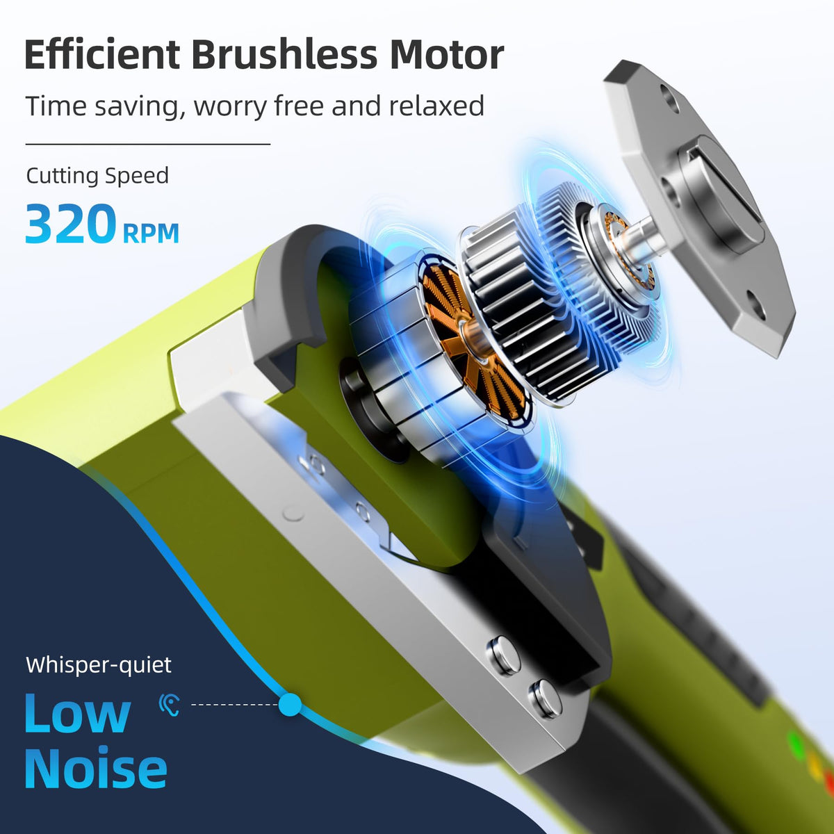 Cordless Electric Cutter with 2 Rotary Blades B24722