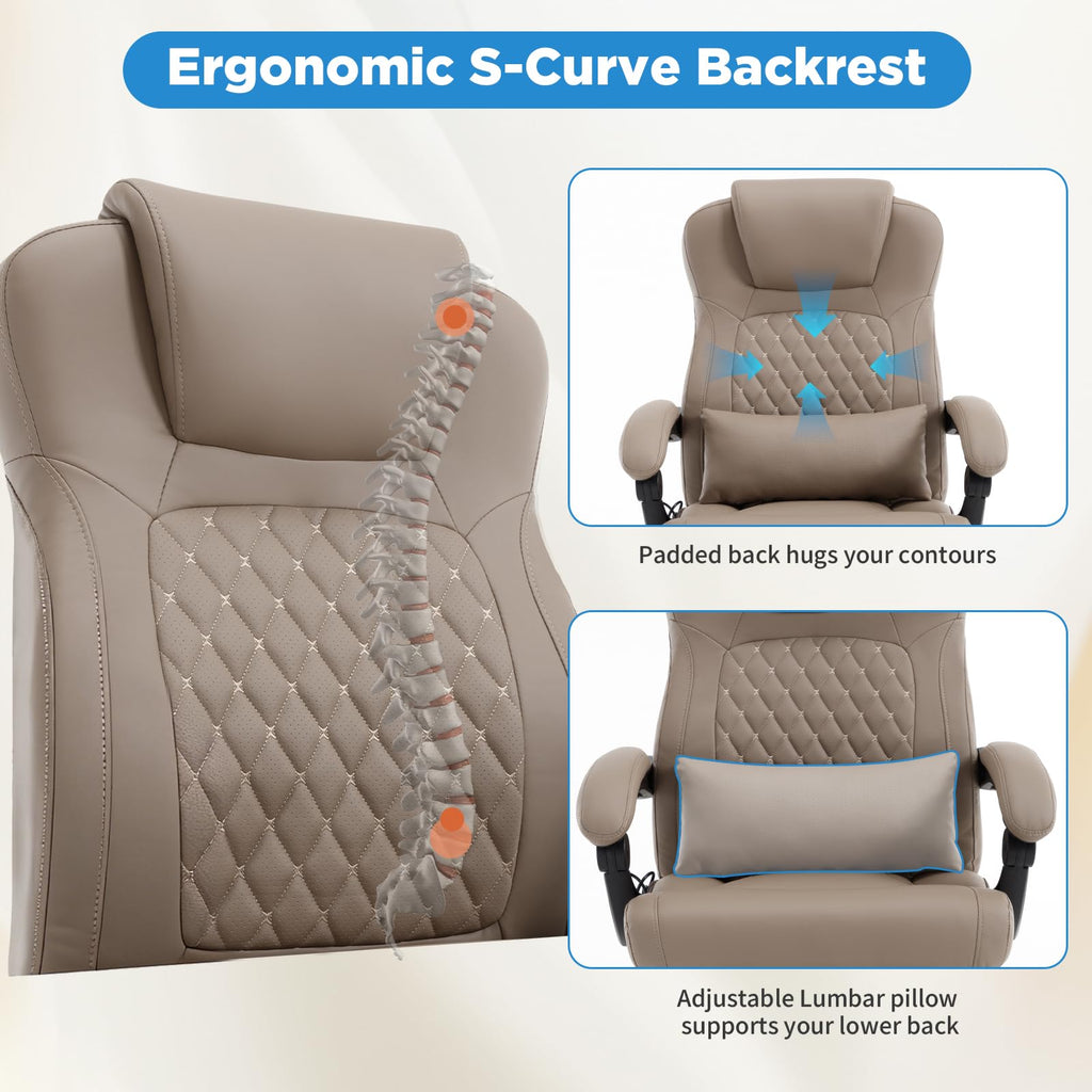3D Kneading Massage Plus Size Office Chair Q27250