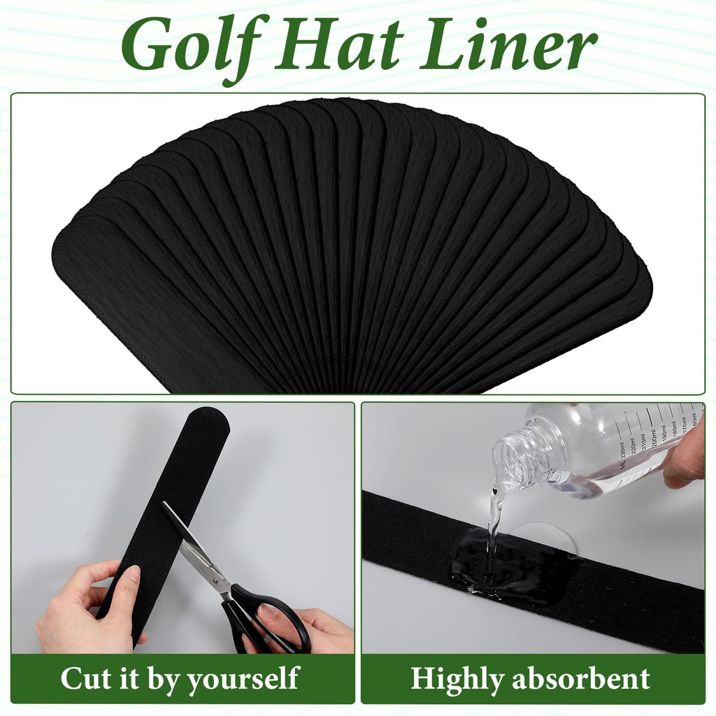 30 Pcs Disposable Hat Sweat Liner Sweatband Inserts Q2725